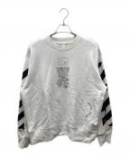 OFFWHITEオフホワイト）の古着「Dripping arrows Incompiuto Sweatshirt スウェット」｜ホワイト
