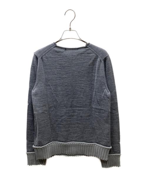 COMME des GARCONS SHIRT（コムデギャルソンシャツ）COMME des GARCONS SHIRT (コムデギャルソンシャツ) 17AW デザインニット グレー サイズ:Sの古着・服飾アイテム