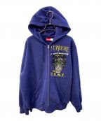 SUPREME×DSNYシュプリーム×ディーエスエヌワイ）の古着「DSNY Zip Up Hooded Sweatshirt ジップパーカー」｜ブルー