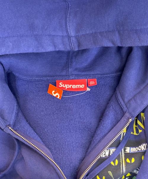 SUPREME（シュプリーム）SUPREME (シュプリーム) DSNY (ディーエスエヌワイ) DSNY Zip Up Hooded Sweatshirt ジップパーカー ブルー サイズ:Sの古着・服飾アイテム