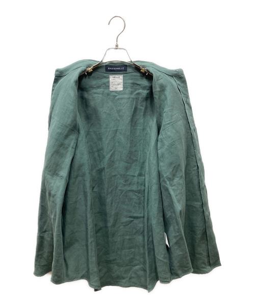 MADISON BLUE（マディソンブルー）MADISON BLUE (マディソンブルー) HAMPTON LINEN SHIRT リネンシャツ グリーン サイズ:02の古着・服飾アイテム