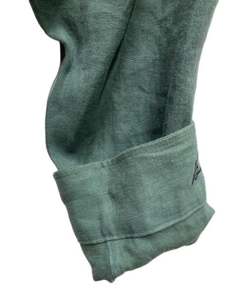 MADISON BLUE（マディソンブルー）MADISON BLUE (マディソンブルー) HAMPTON LINEN SHIRT リネンシャツ グリーン サイズ:02の古着・服飾アイテム