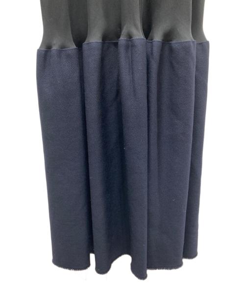 Maison Margiela 1（メゾンマルジェラ 1）Maison Margiela 1 (メゾンマルジェラ 1) ノースリーブワンピース ブラック×ネイビー サイズ:38の古着・服飾アイテム