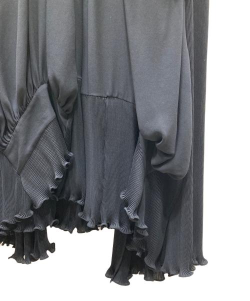 BALENCIAGA（バレンシアガ）BALENCIAGA (バレンシアガ) 21SS SPORTY B PLEATED DRESS ドッキングカットソーワンピース ブラック サイズ:34の古着・服飾アイテム