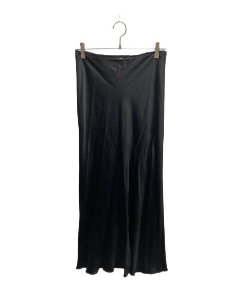 Maison Margiela（メゾンマルジェラ）Maison Margiela (メゾンマルジェラ) ARTISANAL SATIN MIDI SKIRT サテンミディスカート ブラック サイズ:42の古着・服飾アイテム