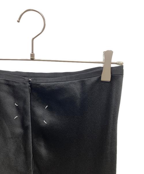 Maison Margiela（メゾンマルジェラ）Maison Margiela (メゾンマルジェラ) ARTISANAL SATIN MIDI SKIRT サテンミディスカート ブラック サイズ:42の古着・服飾アイテム