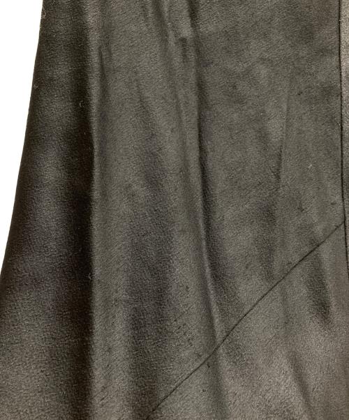 Maison Margiela（メゾンマルジェラ）Maison Margiela (メゾンマルジェラ) ARTISANAL SATIN MIDI SKIRT サテンミディスカート ブラック サイズ:42の古着・服飾アイテム