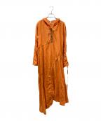 LOEWEロエベ）の古着「リネンプルオーバーワンピース」｜オレンジ