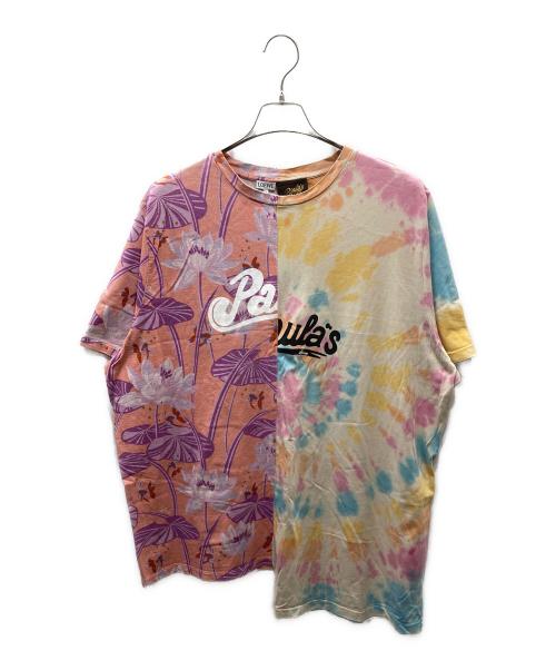 LOEWE（ロエベ）LOEWE (ロエベ) La Pausa プリントTシャツ ピンク×イエロー サイズ:Mの古着・服飾アイテム