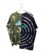 LOEWEロエベ）の古着「La Pausa プリントTシャツ」｜ブラック×グリーン