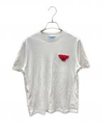 PRADAプラダ）の古着「ロゴデザイン プリントTシャツ」｜ホワイト
