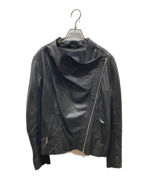 TROUVE（トローブ）TROUVE (トローブ) アームリブ レザージャケット ブラック サイズ:Sの古着・服飾アイテム