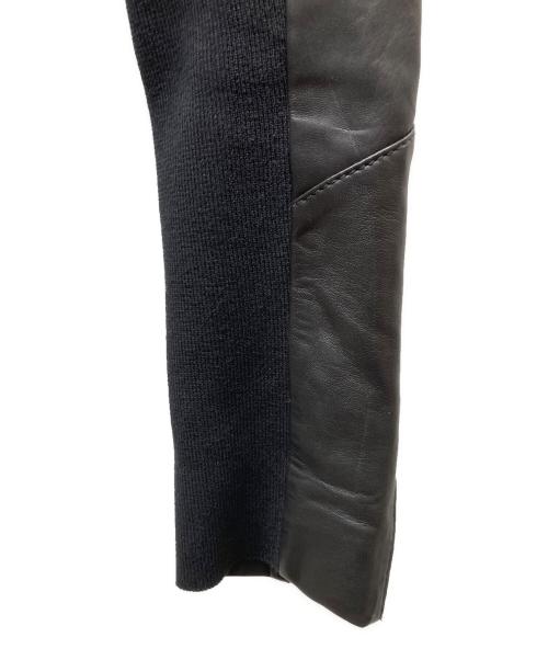 TROUVE（トローブ）TROUVE (トローブ) アームリブ レザージャケット ブラック サイズ:Sの古着・服飾アイテム