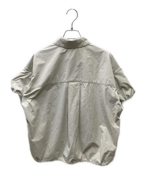 heliopole（エリオポール）heliopole (エリオポール) パフスリーブドローストリングシャツ グレー サイズ:38の古着・服飾アイテム
