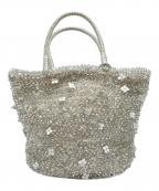 ANTEPRIMAアンテプリマ）の古着「フィオリトゥーラ バスケット シルバー ハンドバッグ」｜シルバー(ARGENTO)