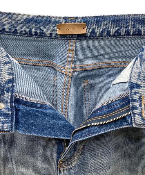 TODAYFUL（トゥデイフル）TODAYFUL (トゥデイフル) Cary's Denim キャリーズ ルーズシルエット ジップフライデニムパンツ ブルー サイズ:W24の古着・服飾アイテム