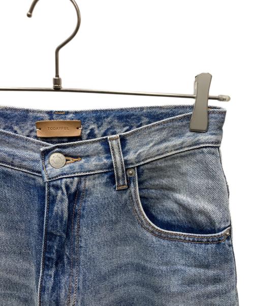 TODAYFUL（トゥデイフル）TODAYFUL (トゥデイフル) Cary's Denim キャリーズ ルーズシルエット ジップフライデニムパンツ ブルー サイズ:W24の古着・服飾アイテム