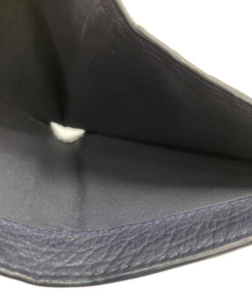 Maison Margiela（メゾンマルジェラ）Maison Margiela (メゾンマルジェラ) 4ステッチ 二つ折り ウォレット ネイビーの古着・服飾アイテム