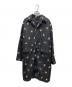 DSQUARED2（ディースクエアード）の古着「シワ加工 フラワープリントコクーンコート」｜ブラック