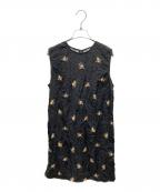 DSQUARED2ディースクエアード）の古着「ノースリーブミニワンピース」｜ブラック