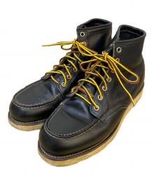 RED WING（レッドウィング）の古着「6-inch Classic Round/アイリッシュセッター　刺繍羽タグ」｜ブラック