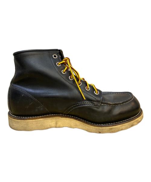 RED WING（レッドウィング）RED WING (レッドウィング) 6-inch Classic Round/アイリッシュセッター　刺繍羽タグ ブラック サイズ:7　1/2の古着・服飾アイテム