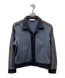 SASQUATCHfabrix.（サスクワッチファブリックス）の古着「OPEN COLLAR TRACK JACKET トラックジャケット」｜ネイビー