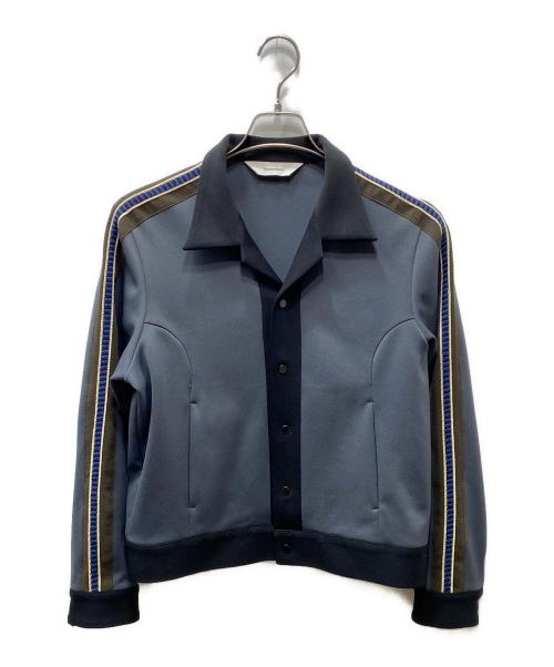 SASQUATCHfabrix.（サスクワッチファブリックス）SASQUATCHfabrix. (サスクワッチファブリックス) OPEN COLLAR TRACK JACKET トラックジャケット ネイビー サイズ:Mの古着・服飾アイテム