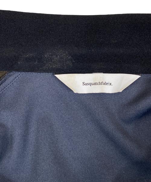 SASQUATCHfabrix.（サスクワッチファブリックス）SASQUATCHfabrix. (サスクワッチファブリックス) OPEN COLLAR TRACK JACKET トラックジャケット ネイビー サイズ:Mの古着・服飾アイテム