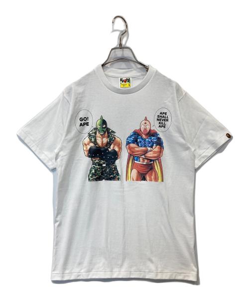 BAPE BY A BATHING APE（ベイプバイアベイシングエイプ）BAPE BY A BATHING APE (ベイプバイアベイシングエイプ) プリントTシャツ ホワイト サイズ:Sの古着・服飾アイテム