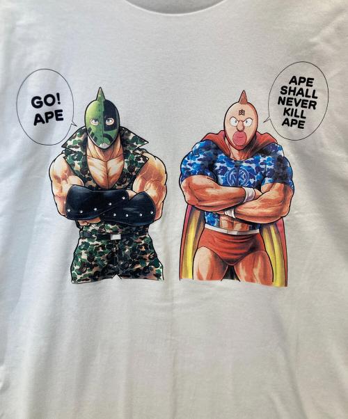 BAPE BY A BATHING APE（ベイプバイアベイシングエイプ）BAPE BY A BATHING APE (ベイプバイアベイシングエイプ) プリントTシャツ ホワイト サイズ:Sの古着・服飾アイテム