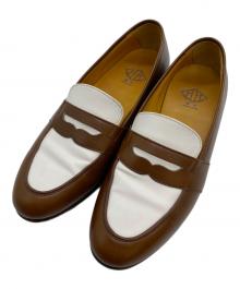 WH（ダブルエイチ）の古着「コインローファー」｜ホワイト×ブラウン