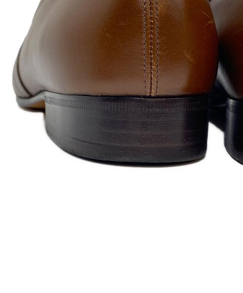 WH（ダブルエイチ）WH (ダブルエイチ) コインローファー ホワイト×ブラウン サイズ:6の古着・服飾アイテム