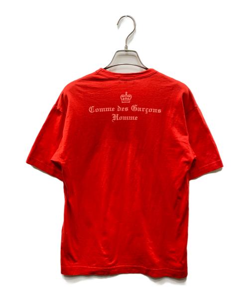 COMME des GARCONS HOMME（コムデギャルソン オム）COMME des GARCONS HOMME (コムデギャルソン オム) バックプリントTシャツ レッド サイズ:SSの古着・服飾アイテム