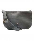 SLOW×BEAMSスロウ×ビームス）の古着「別注レザーショルダーバッグ」｜ブラック