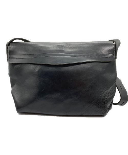 SLOW（スロウ）SLOW (スロウ) BEAMS (ビームス) 別注レザーショルダーバッグ ブラックの古着・服飾アイテム