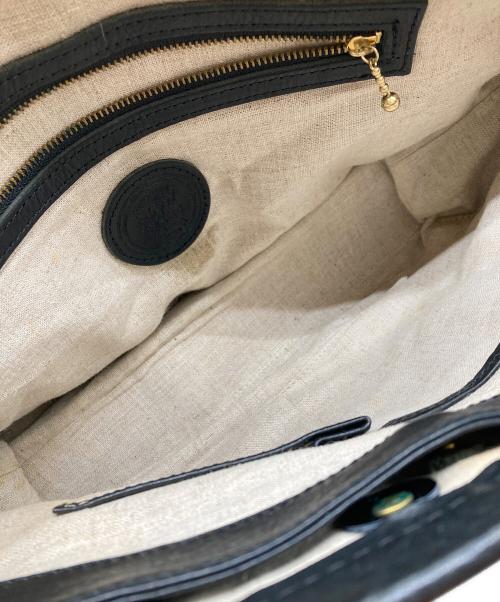 SLOW（スロウ）SLOW (スロウ) BEAMS (ビームス) 別注レザーショルダーバッグ ブラックの古着・服飾アイテム