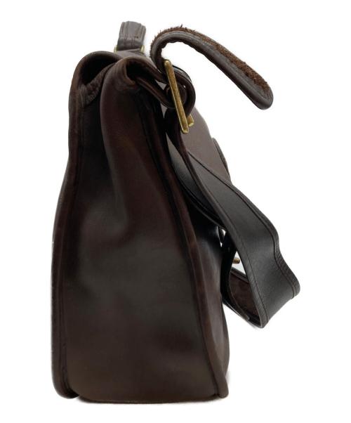 COACH（コーチ）COACH (コーチ) レザーショルダーバッグ ブラウンの古着・服飾アイテム
