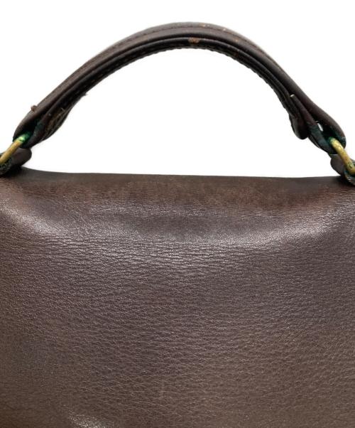 COACH（コーチ）COACH (コーチ) レザーショルダーバッグ ブラウンの古着・服飾アイテム