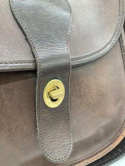 COACH（コーチ）COACH (コーチ) レザーショルダーバッグ ブラウンの古着・服飾アイテム