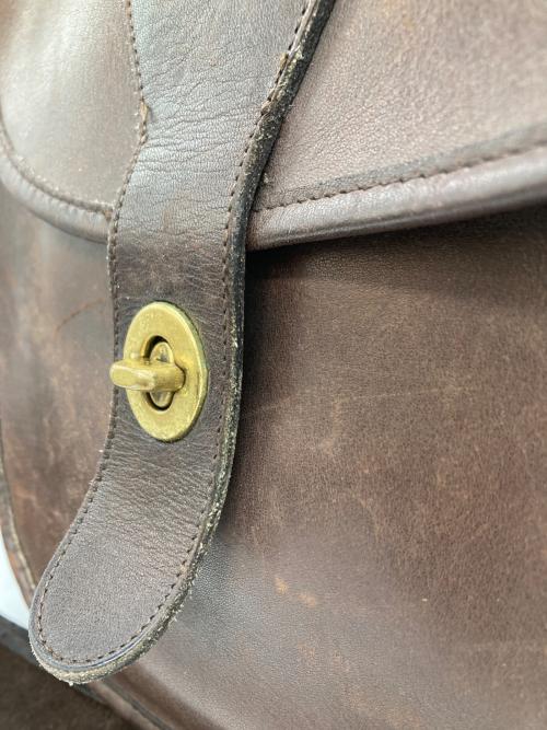 COACH（コーチ）COACH (コーチ) レザーショルダーバッグ ブラウンの古着・服飾アイテム
