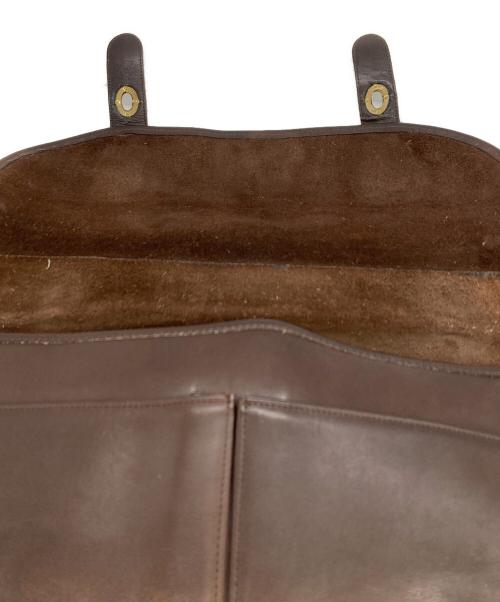 COACH（コーチ）COACH (コーチ) レザーショルダーバッグ ブラウンの古着・服飾アイテム