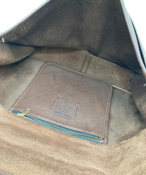 COACH（コーチ）COACH (コーチ) レザーショルダーバッグ ブラウンの古着・服飾アイテム