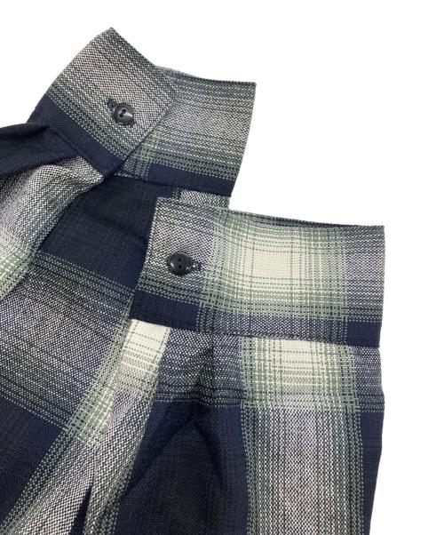 CalTop（キャルトップ）CalTop (キャルトップ) オンブレチェックシャツ ネイビー サイズ:Lの古着・服飾アイテム
