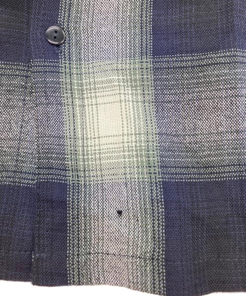 CalTop（キャルトップ）CalTop (キャルトップ) オンブレチェックシャツ ネイビー サイズ:Lの古着・服飾アイテム