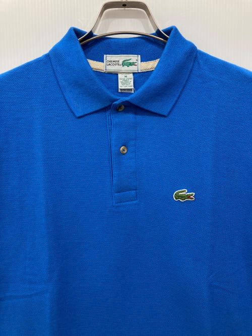 CHEMISE LACOSTE（シュミーズ ラコステ）CHEMISE LACOSTE (シュミーズ ラコステ) ポロシャツ ブルー サイズ:M 未使用品の古着・服飾アイテム