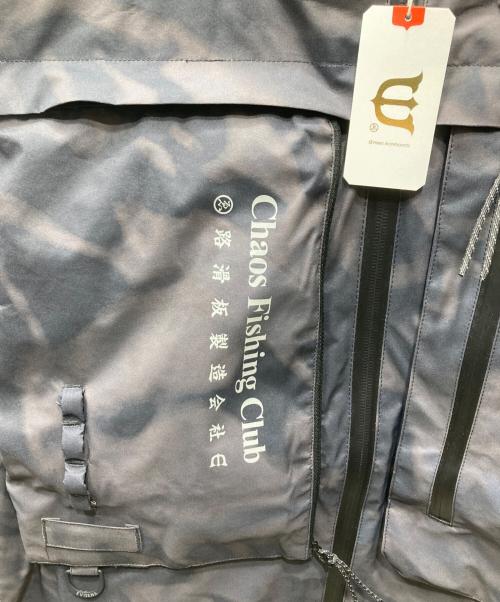 EVISEN SKATEBOARDS（エビセン スケートボード）Evisen skateboards (エビセン スケートボード) CHAOS FISHING CLUB (カオスフィッシングクラブ) EVENING BITE JACKET /フィッシングクラブジャケット ブラック サイズ:XLの古着・服飾アイテム