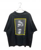 Name.ネーム）の古着「SILKETE COTTON PRINT TEE/プリントTシャツ」｜ブラック