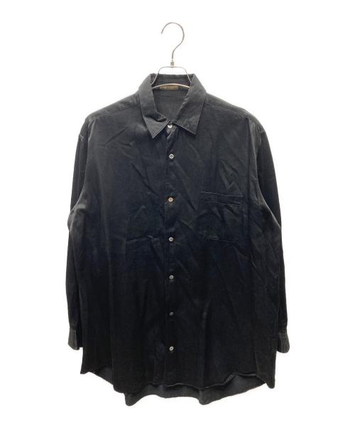 Y's for men（ワイズフォーメン）Y'S for men (ワイズフォーメン) シェルボタン コットン×キュプラ シャツ ブラック サイズ:FREEの古着・服飾アイテム