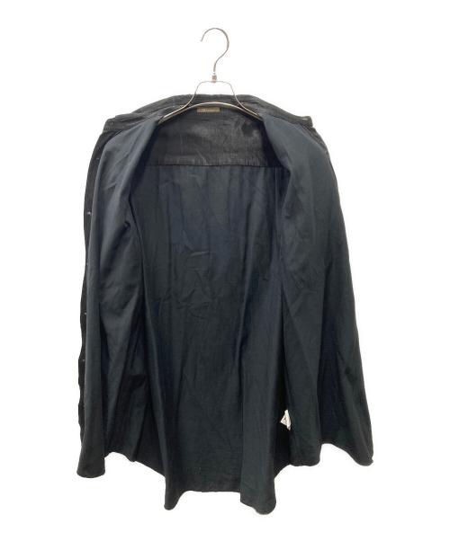 Y's for men（ワイズフォーメン）Y'S for men (ワイズフォーメン) シェルボタン コットン×キュプラ シャツ ブラック サイズ:FREEの古着・服飾アイテム